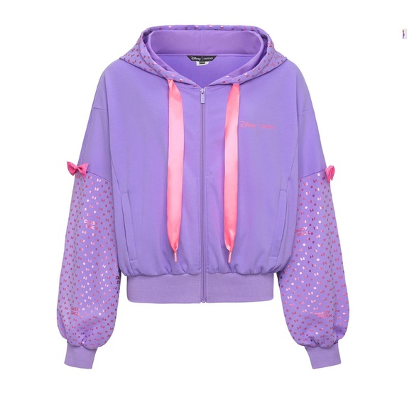 Disney Crowned Athletics DAISY DUCK WOMEN'S ZIPPER HOODIE L/XL - Picture 4 of 5